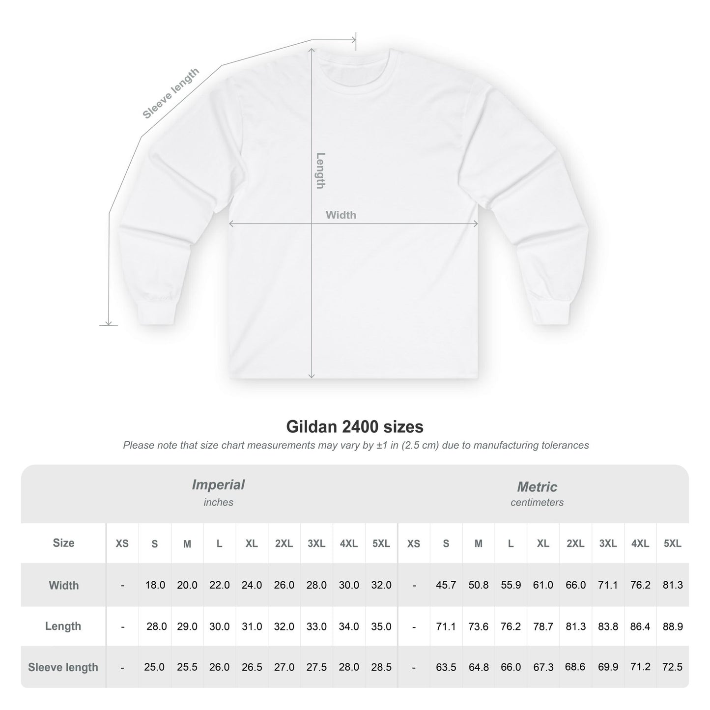 I AM ENOUGH, YOU ARE ENOUGH (HAND DRAWN) Long Sleeve Tee (WHITE)