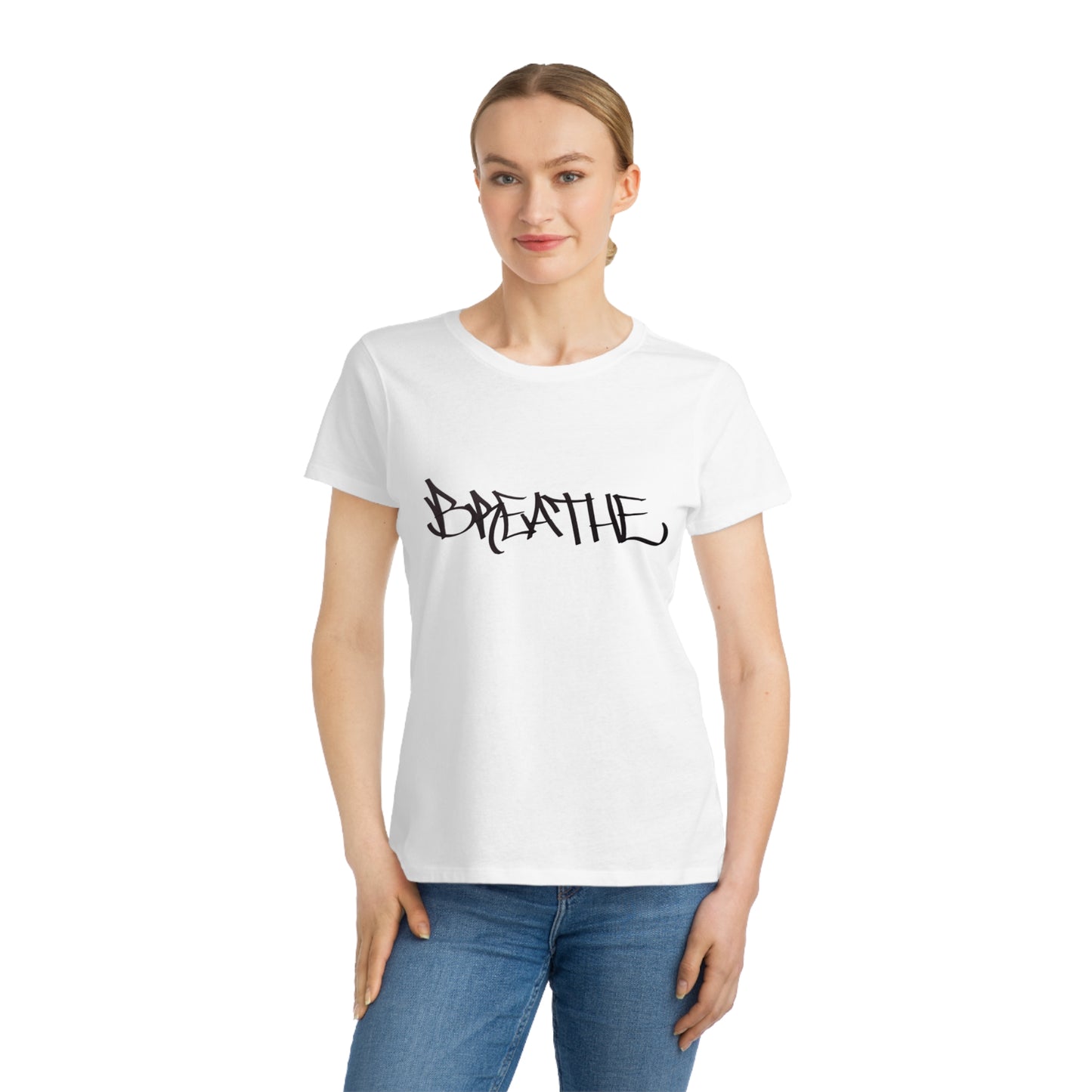 BREATHE WOMEN'S (HAND DRAWN) - WHITE