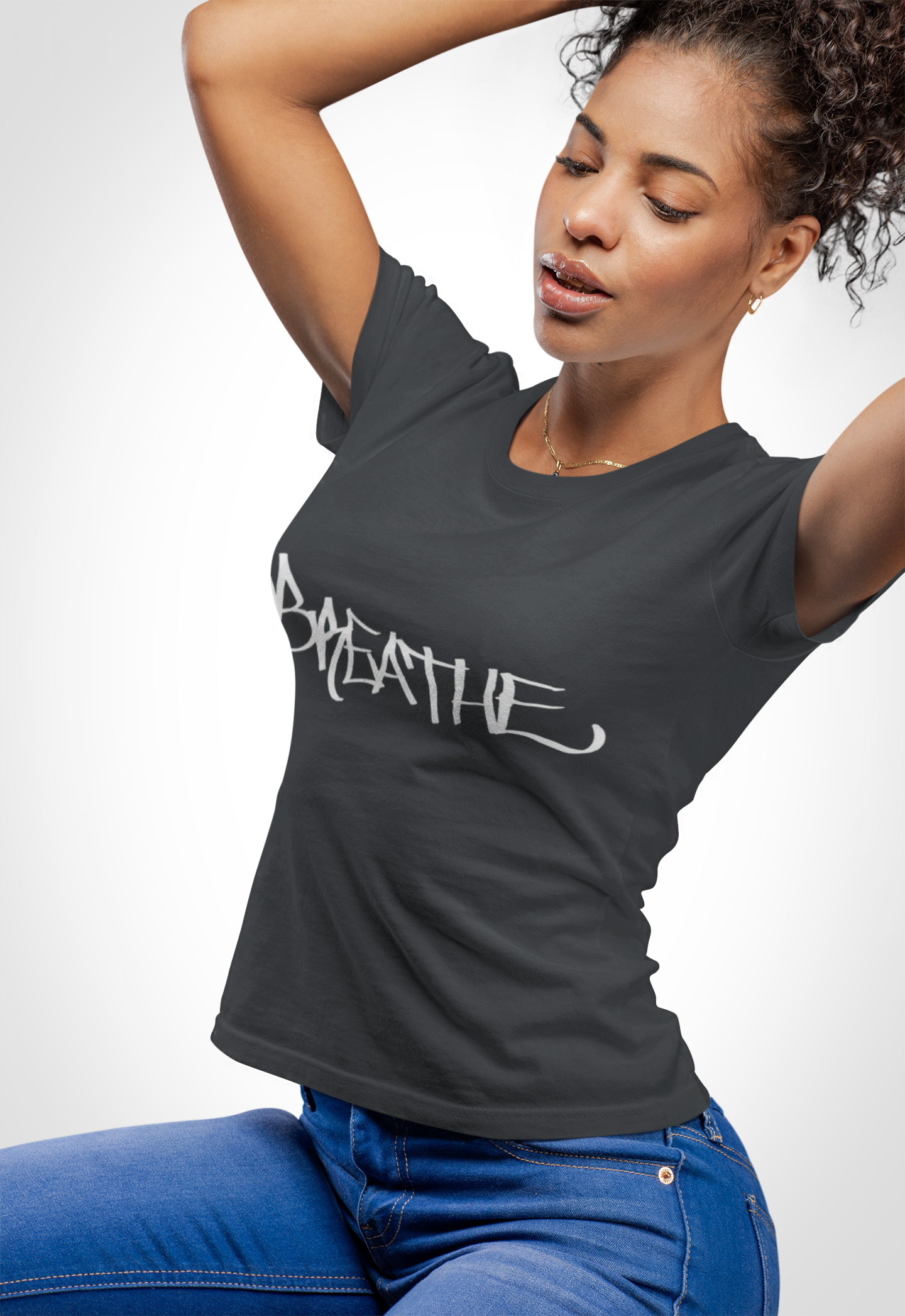 BREATHE WOMEN'S (HAND DRAWN) - BLACK