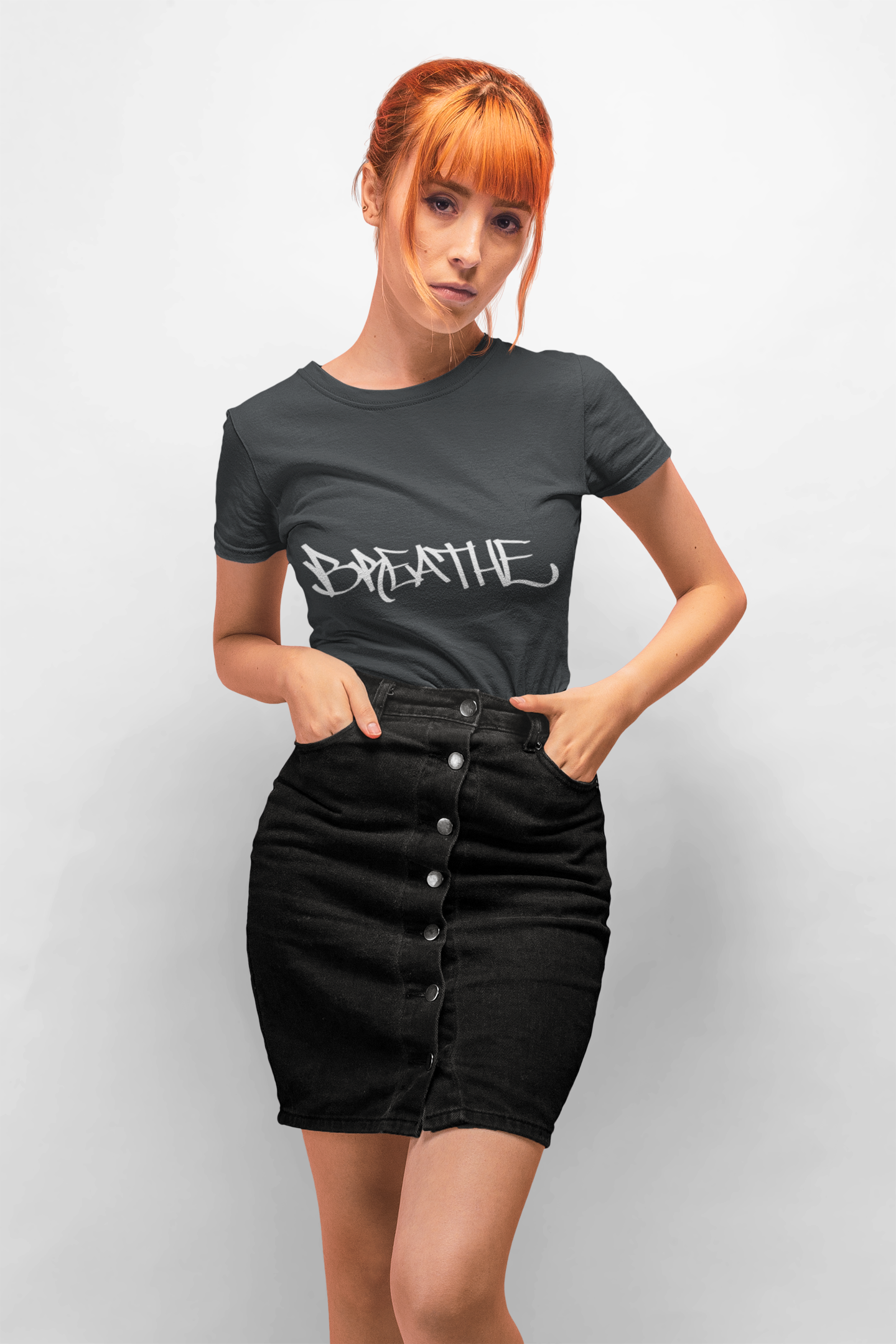 BREATHE WOMEN'S (HAND DRAWN) - BLACK