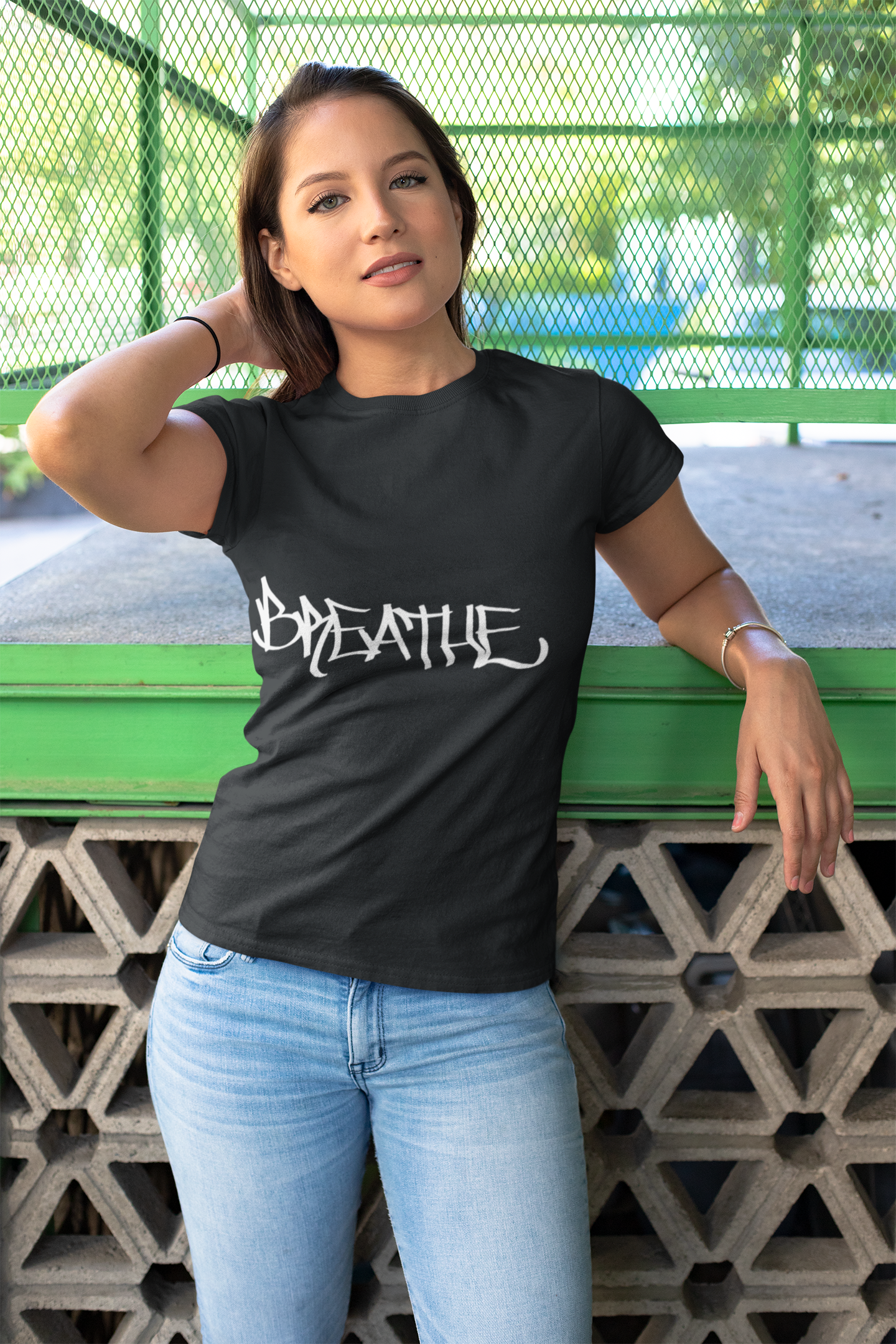 BREATHE WOMEN'S (HAND DRAWN) - BLACK