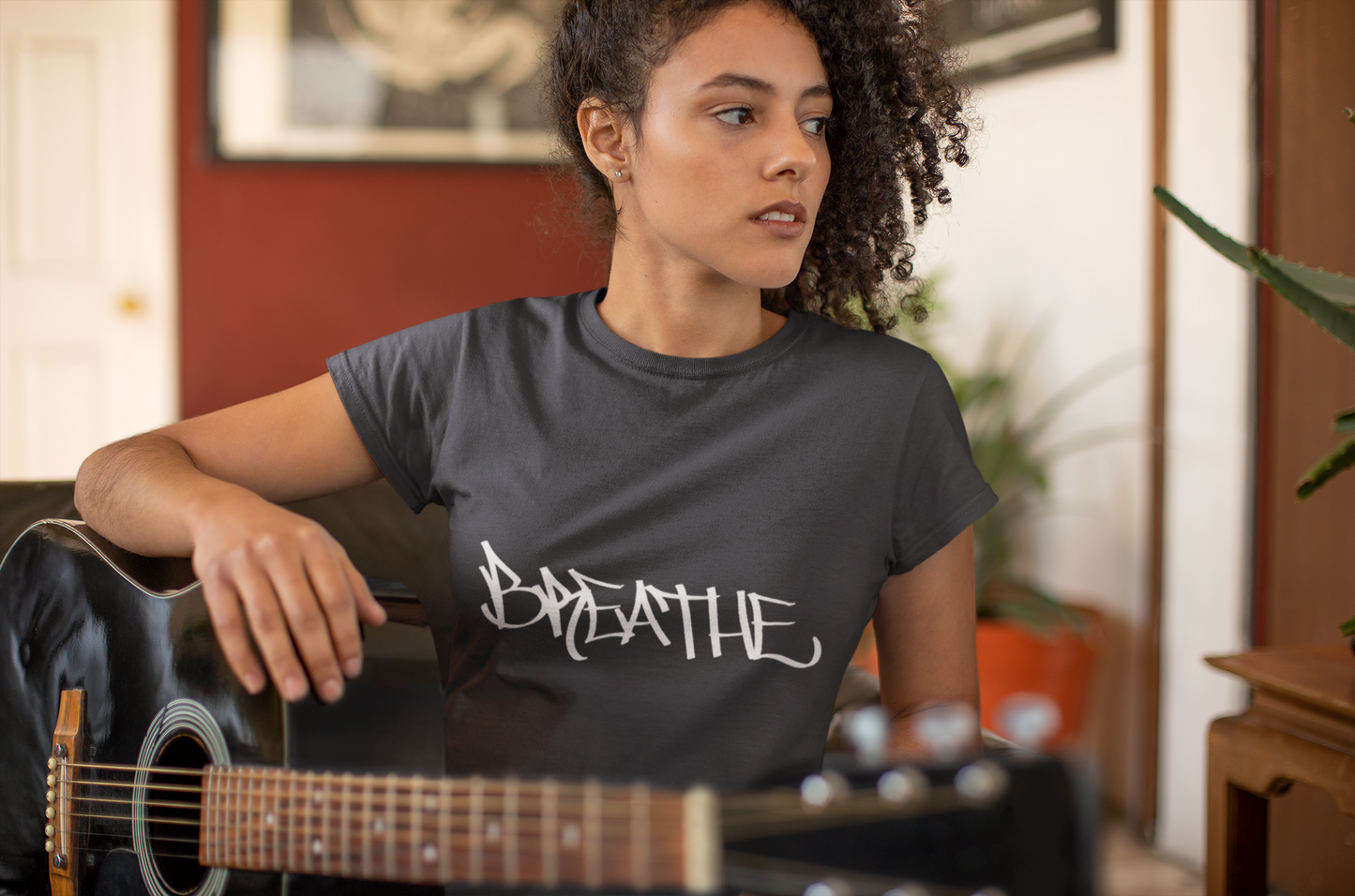 BREATHE WOMEN'S (HAND DRAWN) - BLACK