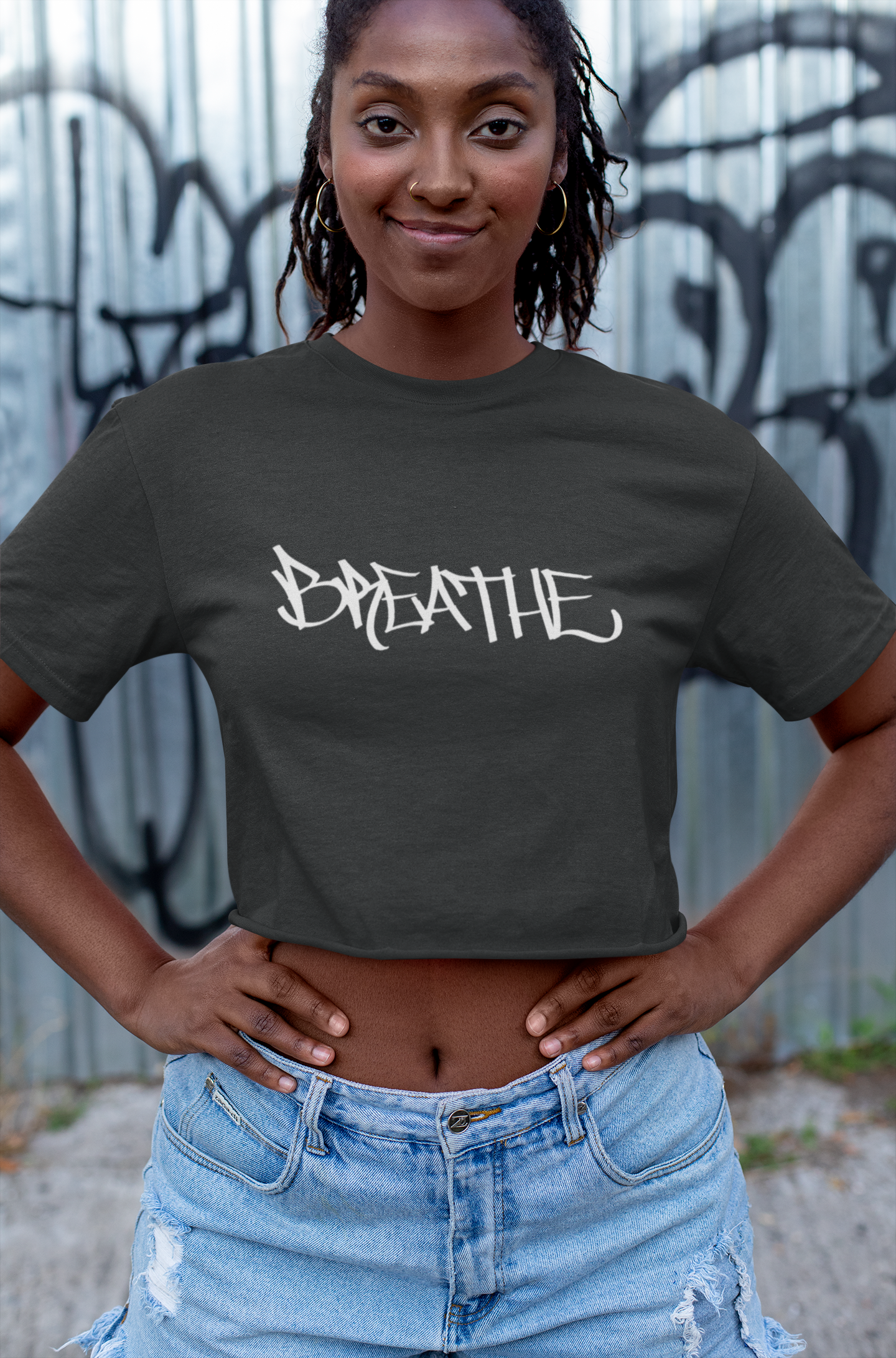 BREATHE WOMEN'S (HAND DRAWN) - BLACK