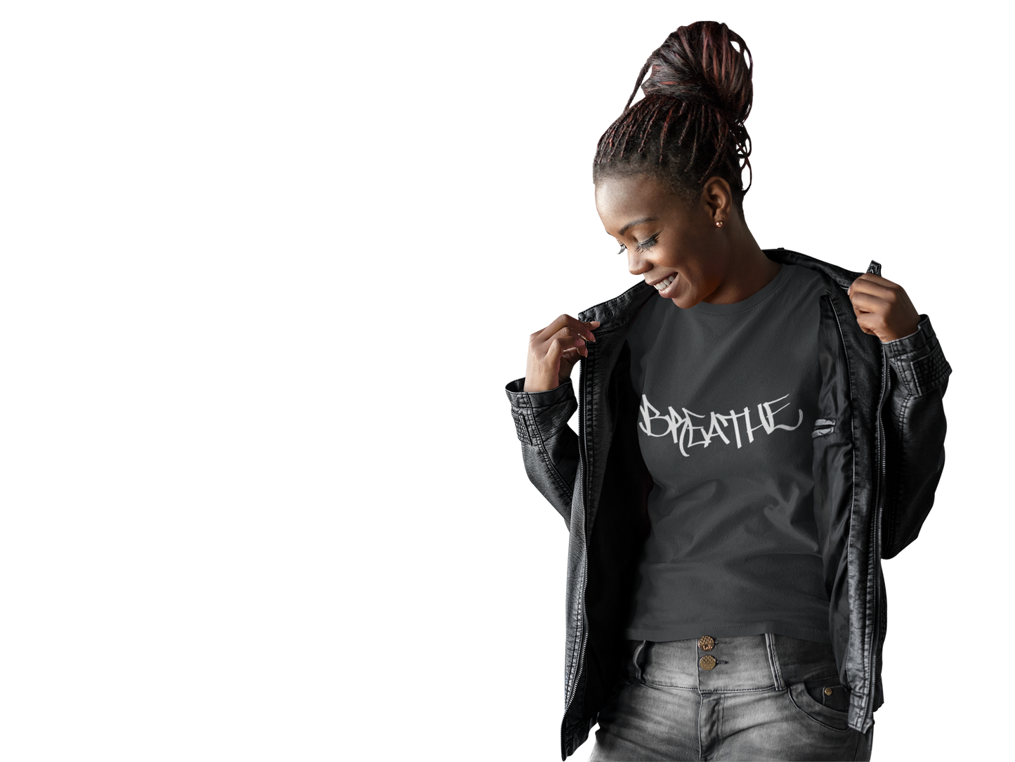 BREATHE WOMEN'S (HAND DRAWN) - BLACK