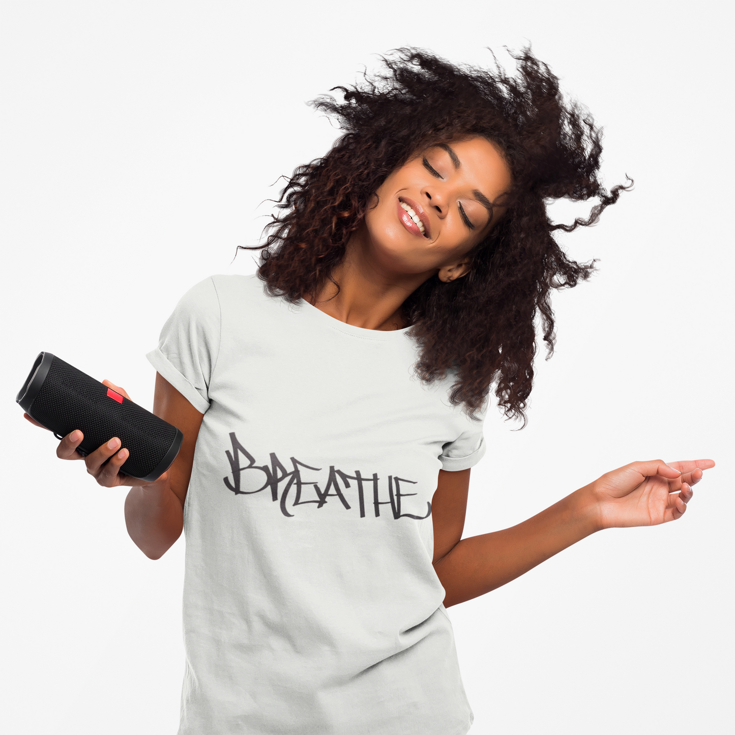 BREATHE WOMEN'S (HAND DRAWN) - WHITE