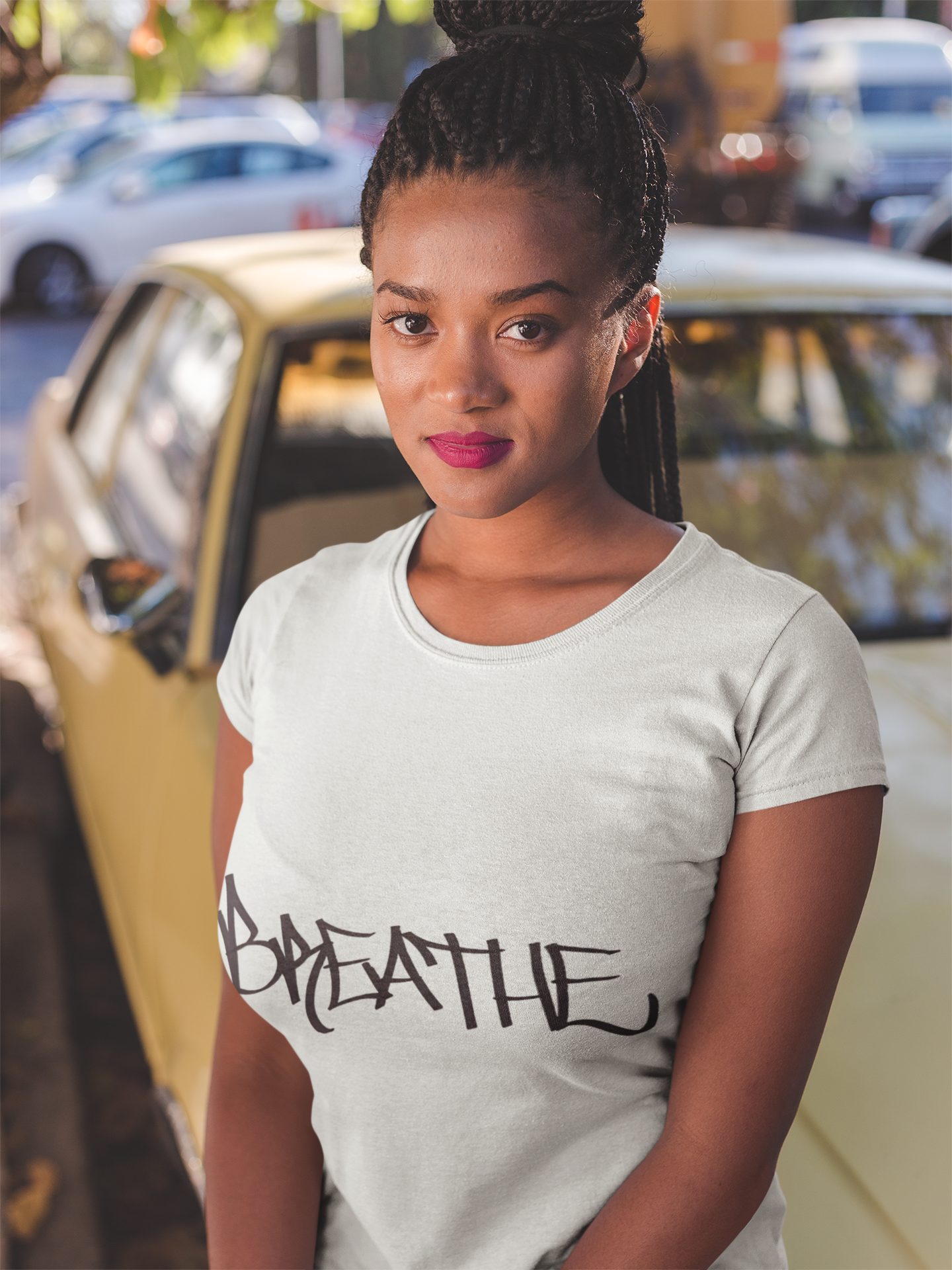 BREATHE WOMEN'S (HAND DRAWN) - WHITE