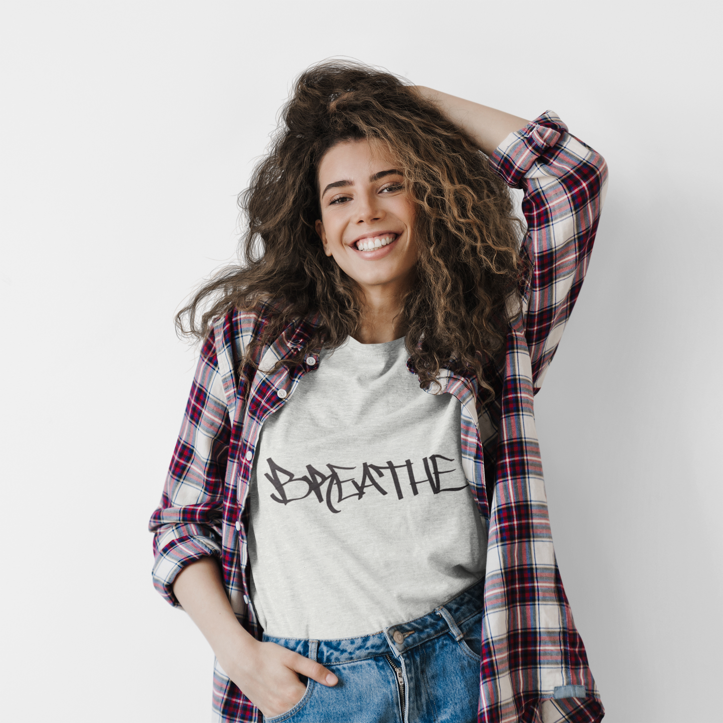 BREATHE WOMEN'S (HAND DRAWN) - WHITE