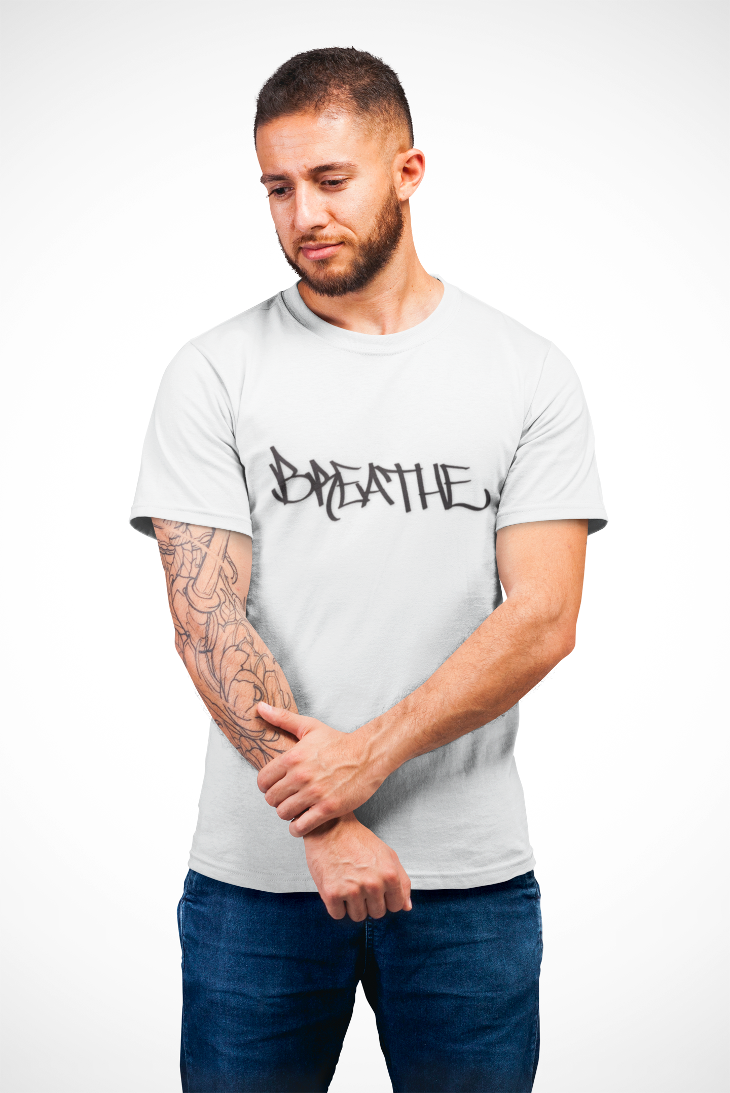 BREATHE (HAND DRAWN) WHITE