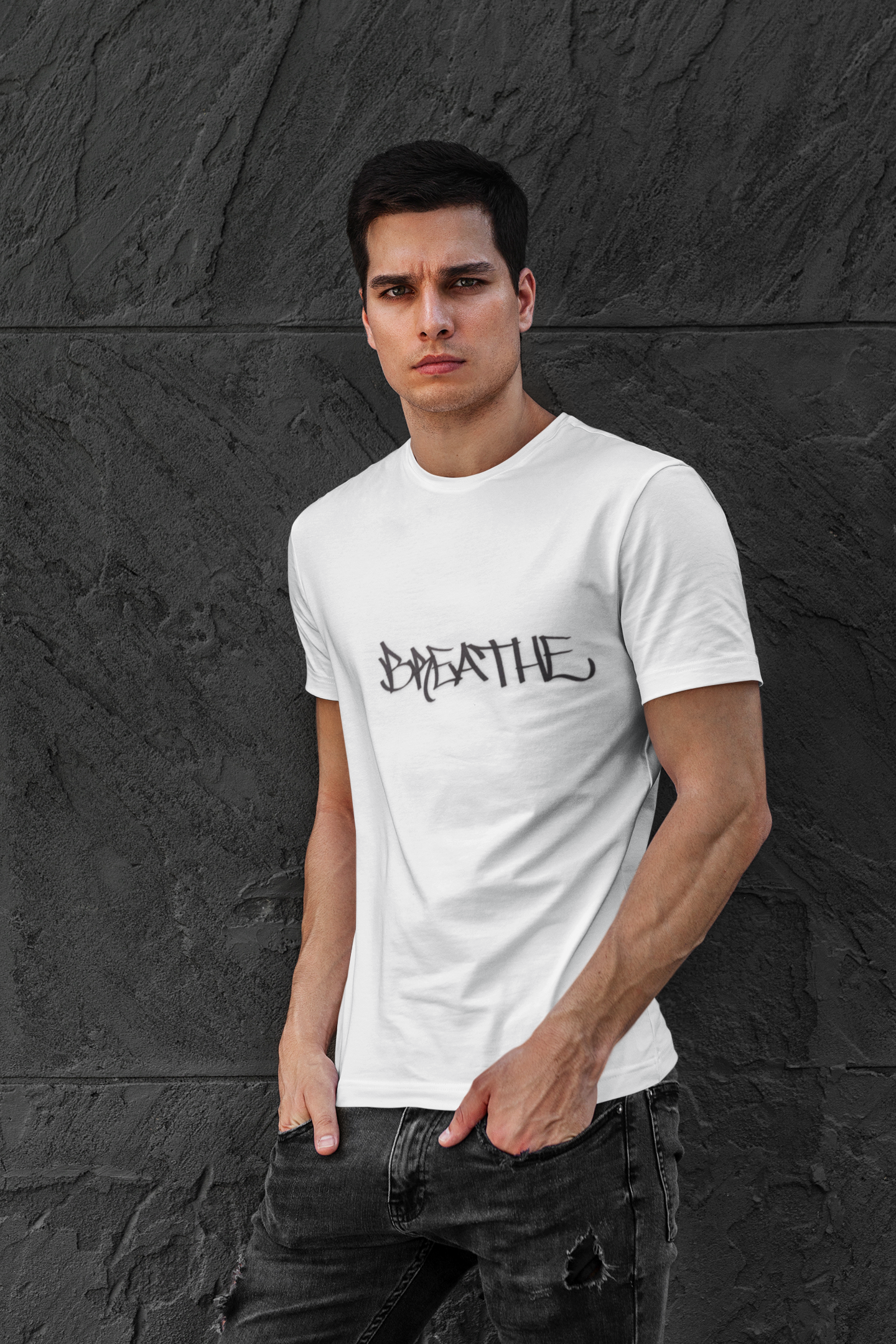 BREATHE (HAND DRAWN) WHITE