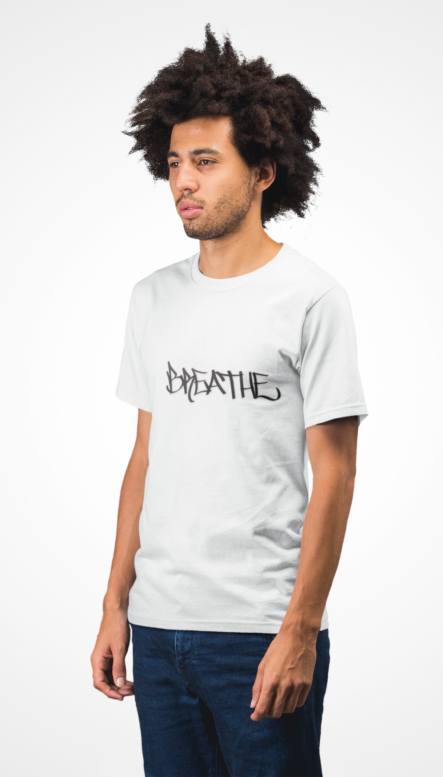 BREATHE (HAND DRAWN) WHITE