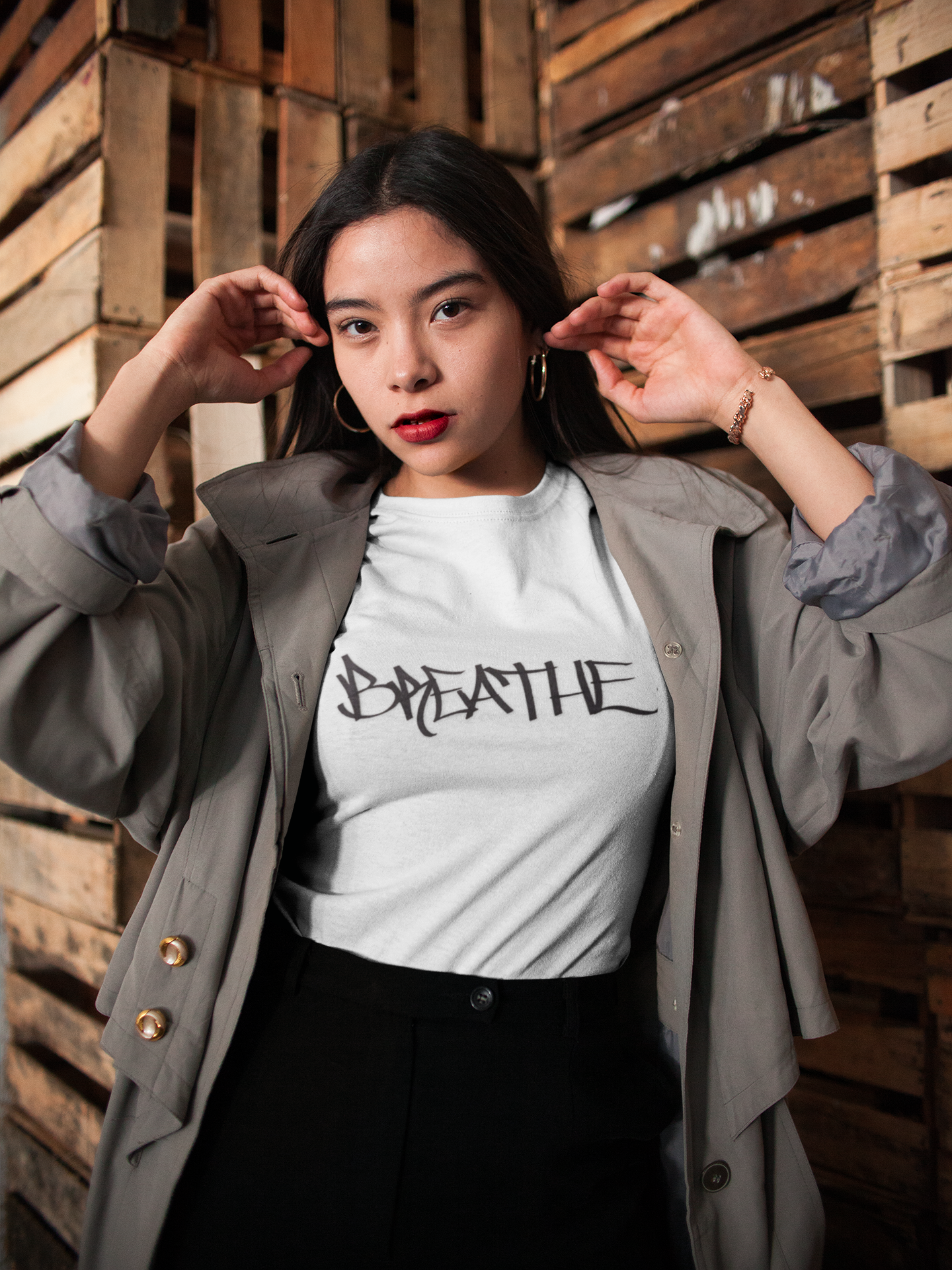BREATHE (HAND DRAWN) WHITE