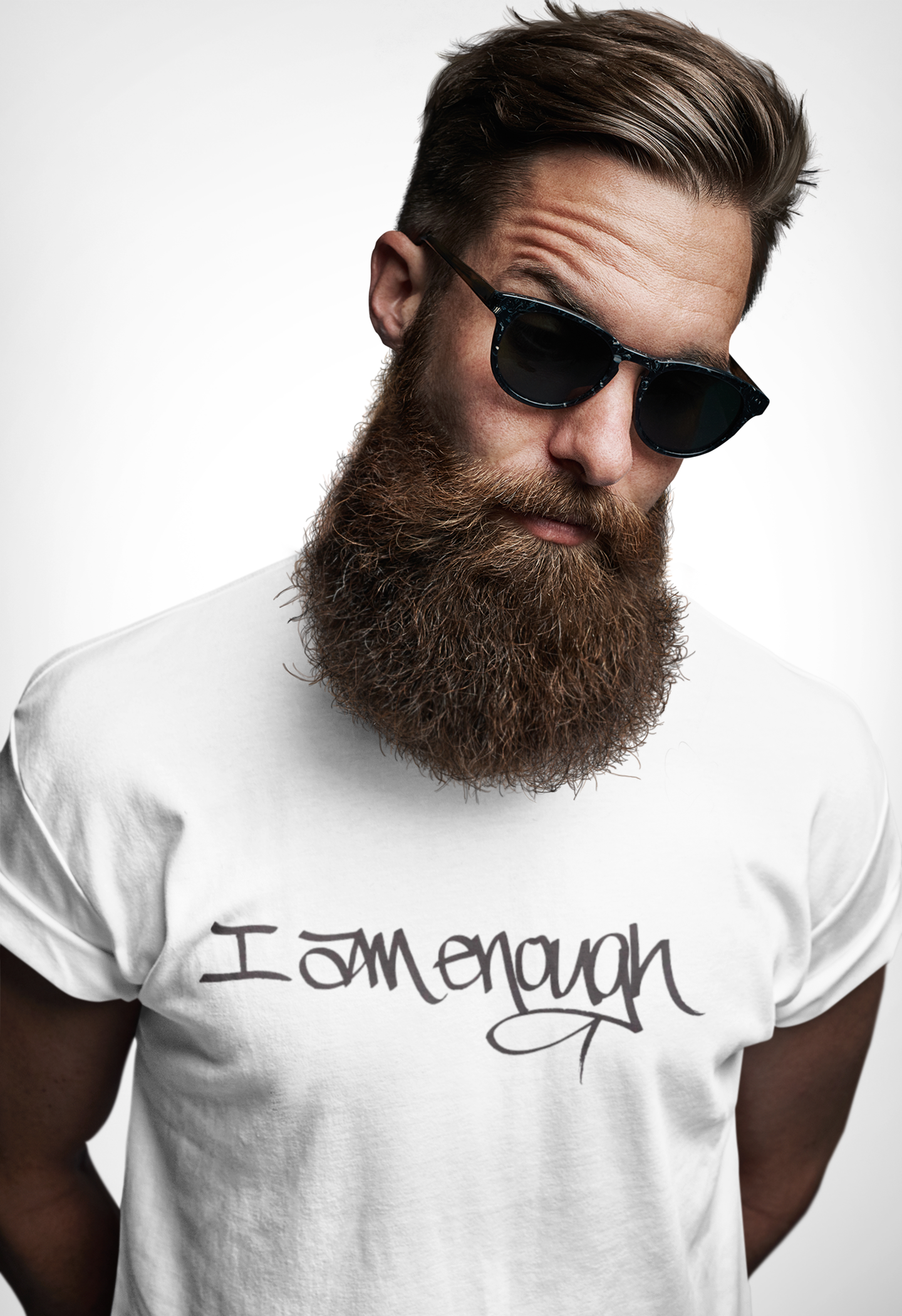 I AM ENOUGH, YOU ARE ENOUGH (HAND DRAWN) WHITE