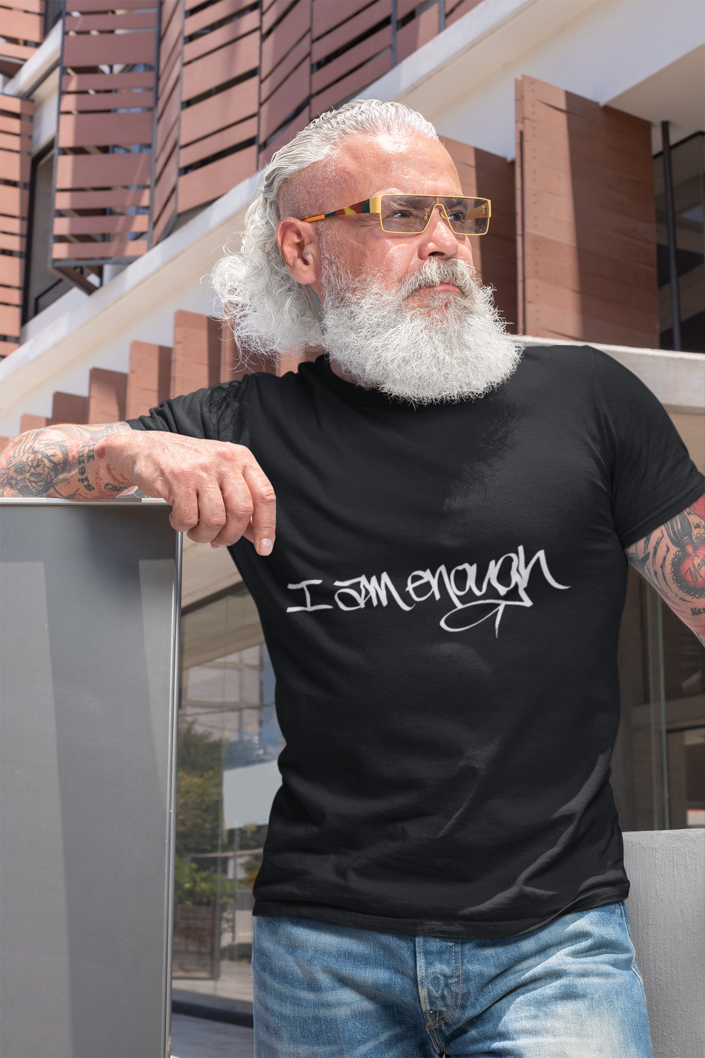 I AM ENOUGH, YOU ARE ENOUGH (HAND DRAWN) BLACK