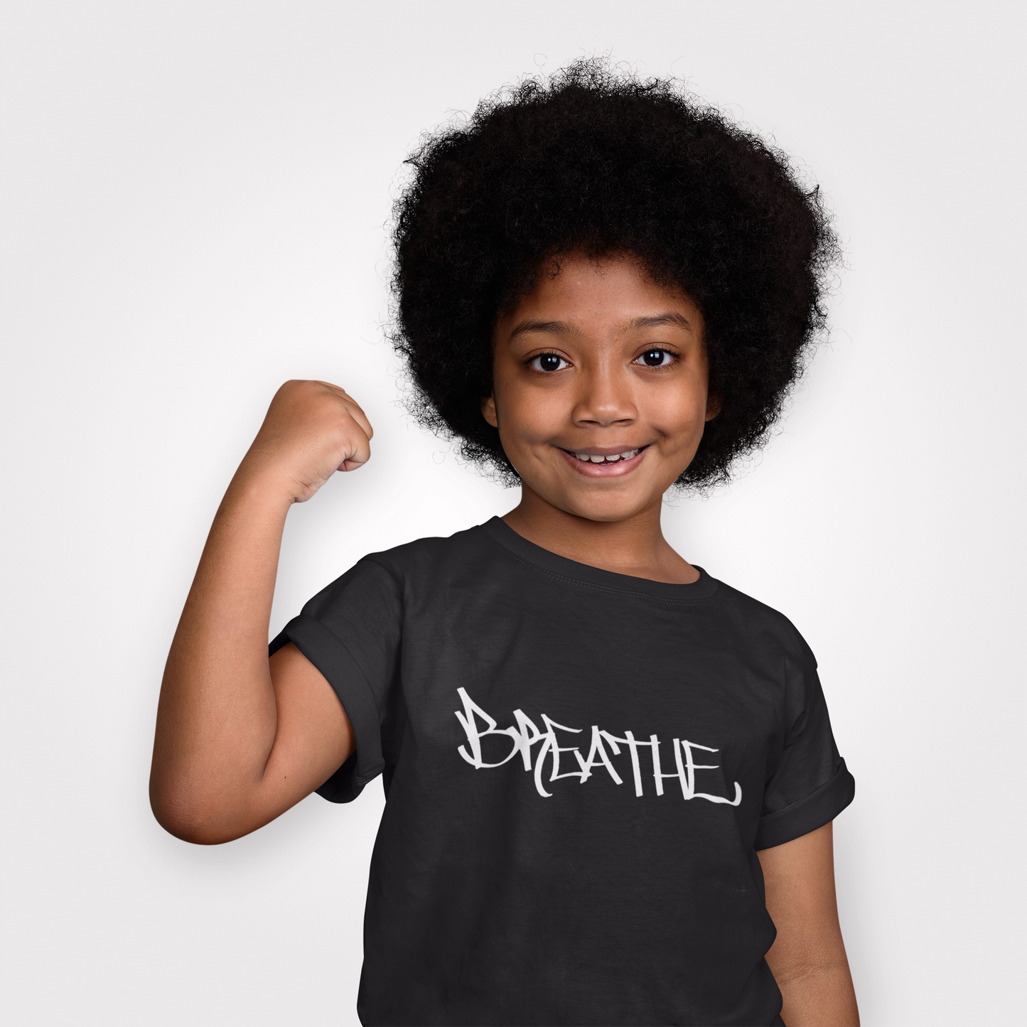 Breathe (BLACK) - FUTURE Organic Rib Baby Tee