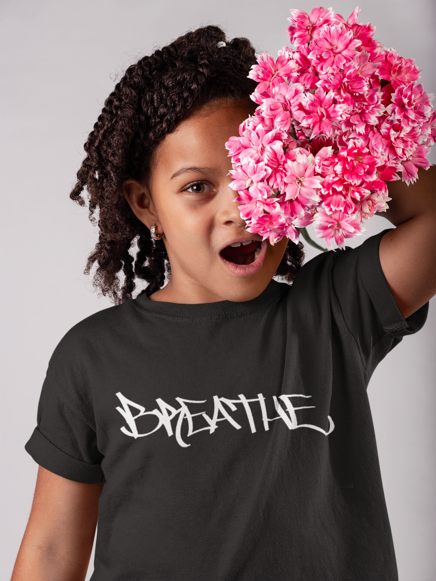 Breathe (BLACK) - FUTURE Organic Rib Baby Tee