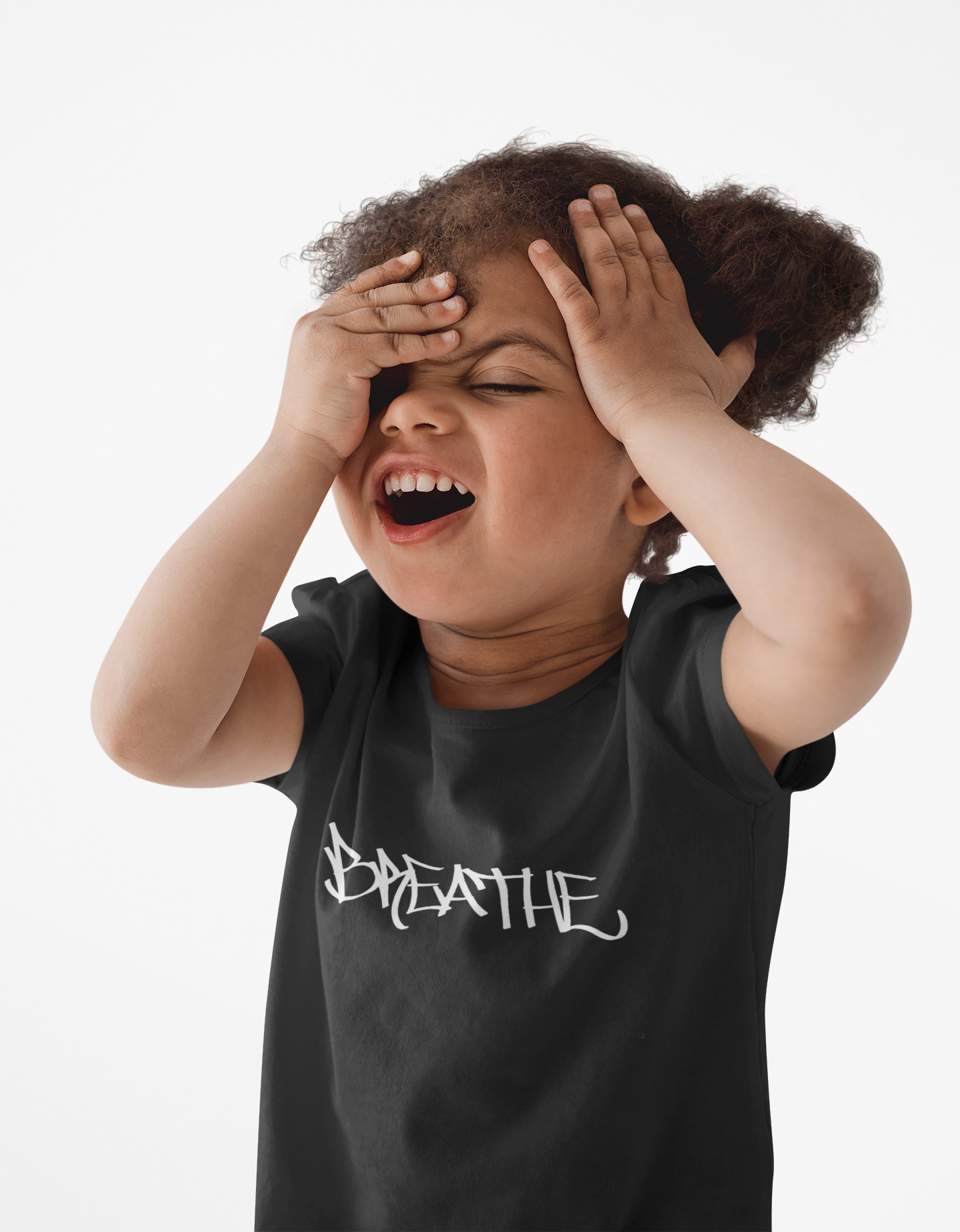 Breathe (BLACK) - FUTURE Organic Rib Baby Tee