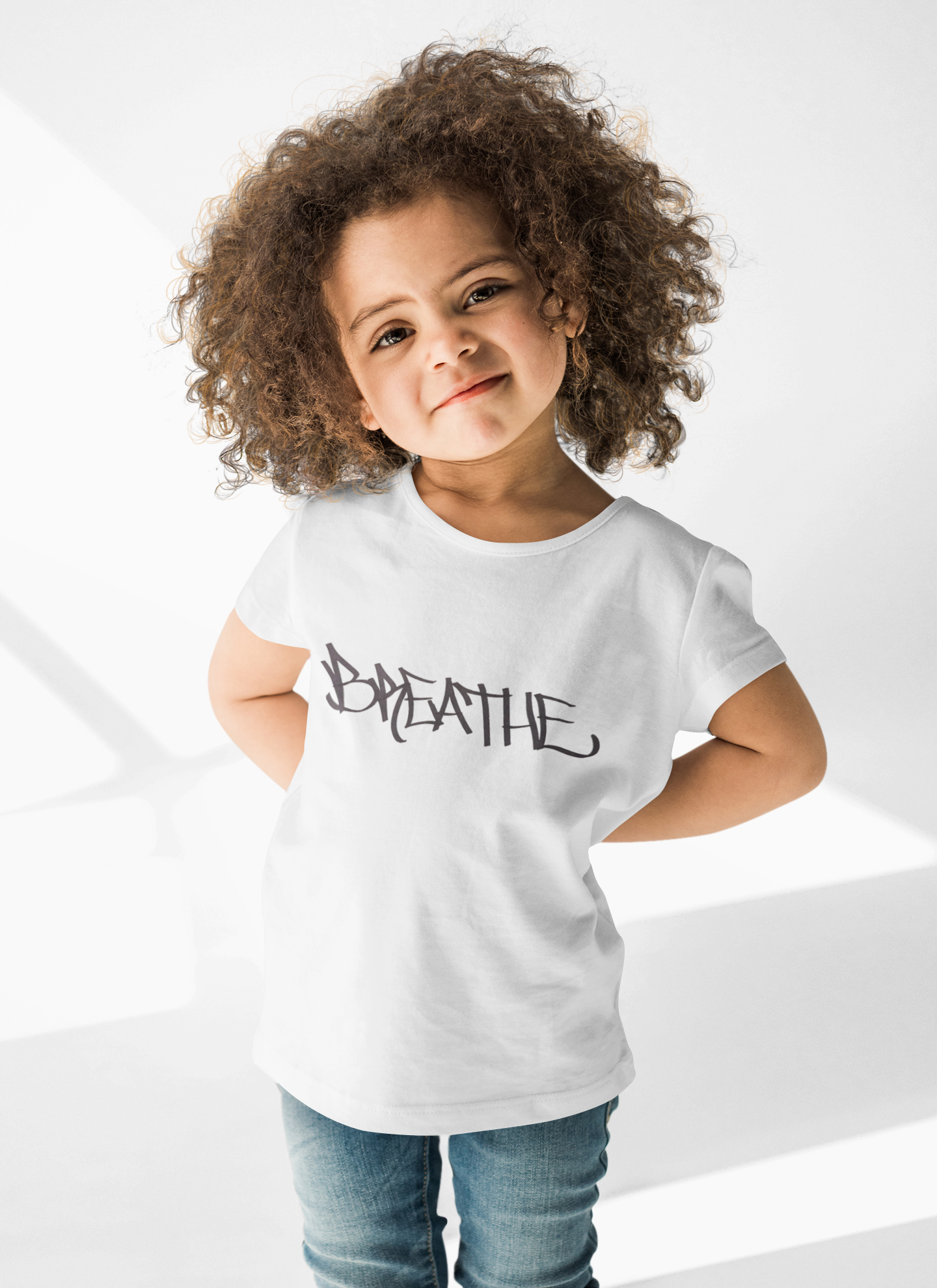 Breathe (WHITE) - FUTURE Organic Rib Baby Tee