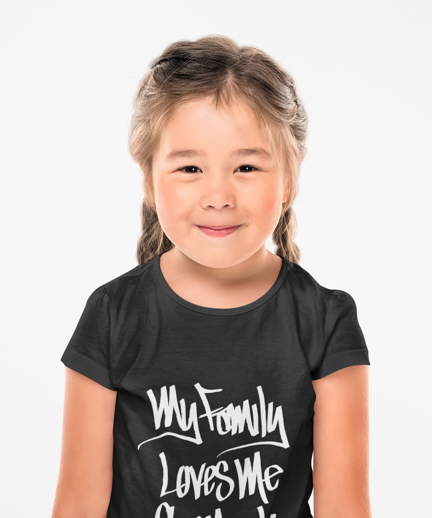My Family Loves Me So Much (BLACK) - FUTURE Organic Rib Baby Tee